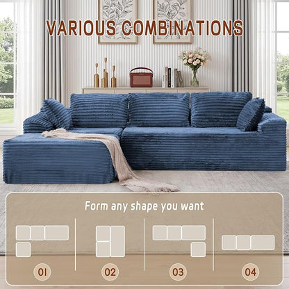 Korser 108" L-Shaped Modular Sectional Sofa - Image 3