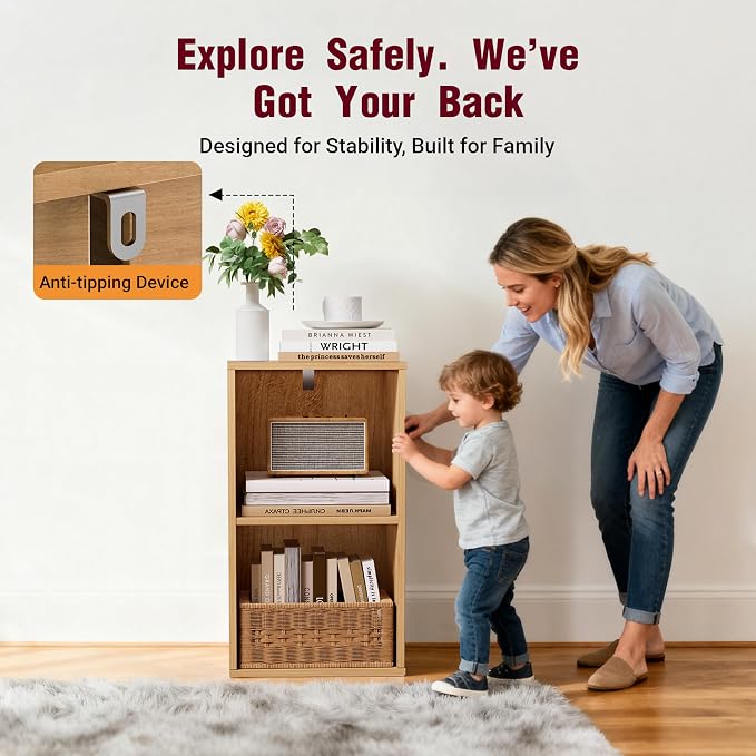 Book Shelf, Wooden Cube Storage Organizer - Image 4