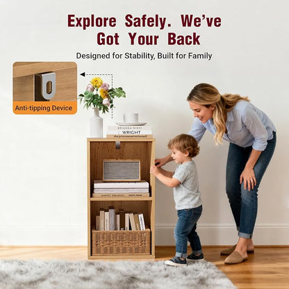 Book Shelf, Wooden Cube Storage Organizer - Image 4