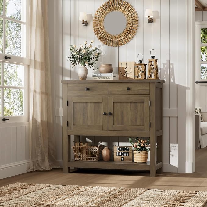 HOSTACK Farmhouse Console Table - Image 7