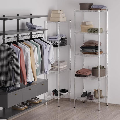 21" Deep x 24" Wide x 86" Height Wire Shelving Kit | 5-Tier | NSF Commercial - Image 5