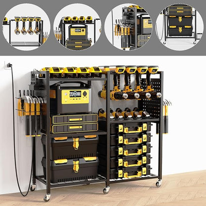 6-Tier Large Power Tool Organizer Cart - Image 5