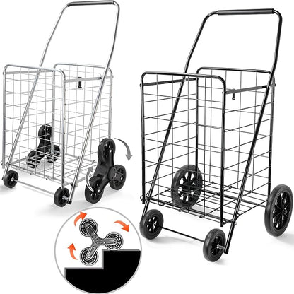 Wellmax 2-Pack Shopping Utility Cart by Wellmax