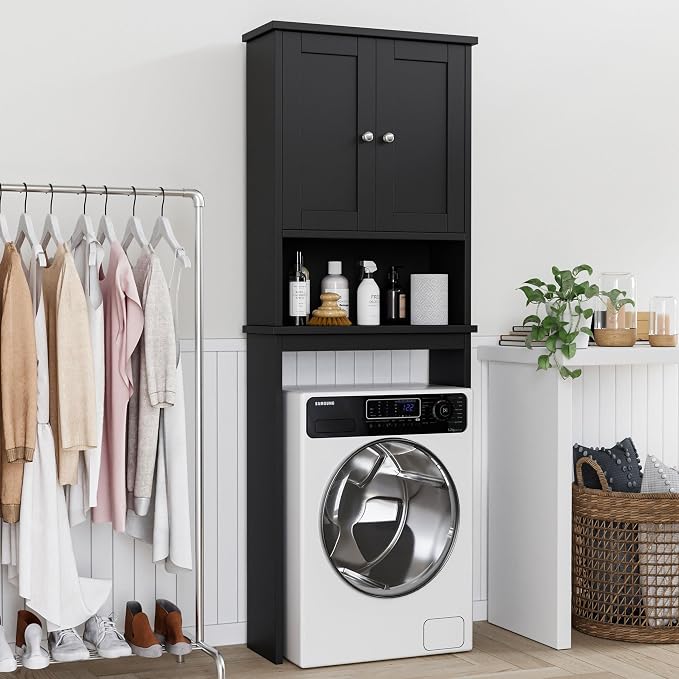 Shintenchi Over the Toilet Storage Cabinet, Bathroom Shelf Organizer - Image 3