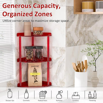 3 Tier Countertop Corner Organizer Shelf 7x7x15.7 Inch, Vanity Storage Organizer - Image 3