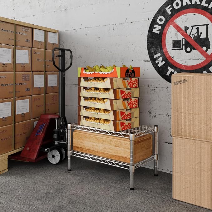 14" Deep x 24" Wide x 14" Height Wire Shelving Kit | 2-Tier | NSF Commercial - Image 5