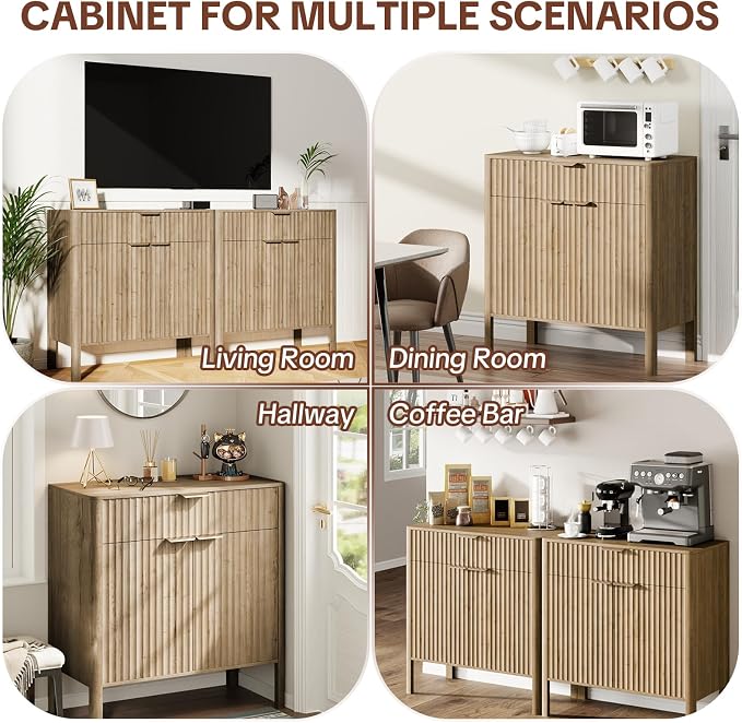 Fluted Buffet Cabinet Accent - Image 6
