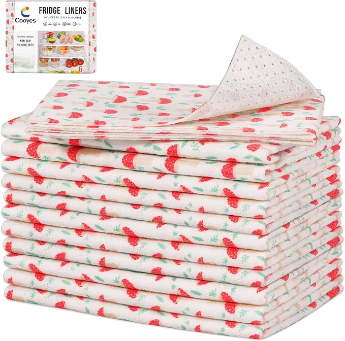 Cooyes 12 Pack Cloth Shelf Liners by Cooyes