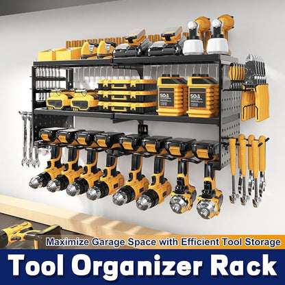 Power Tool Organizer Wall Mount, 300Lbs Load 3 Layer Heavy Duty Metal Tool Shelf - Image 7