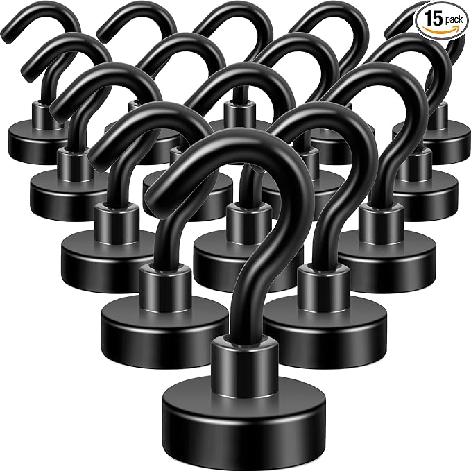 Neosmuk Magnetic Hooks, Heavy Duty 30lb+ Strong Magnet Hook by Neosmuk