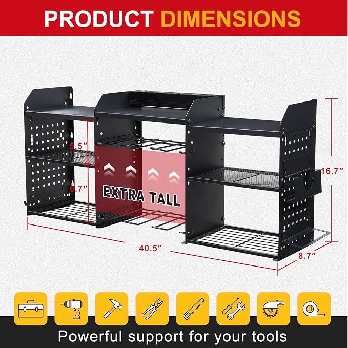 3 layers power tool organizer Loads 150lbs - Image 2