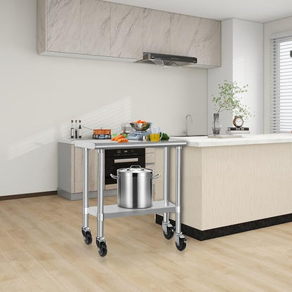 HARDURA Stainless Steel Commercial Table Prep & Work Table - Image 2