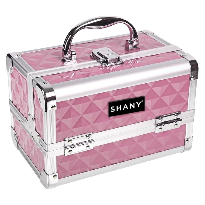 SHANY Chic Makeup Train Case Cosmetic Box Portable Makeup Case Cosmetics Beauty - Image 4