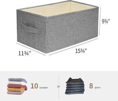linen closet organizers and storage, Large Storage Baskets, clothes organizer - Image 2