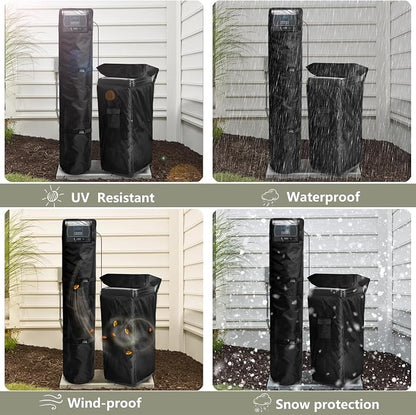 Bitubi 2Pcs Water Softener Cover, Outdoor Softener Tank/Filter Cover + Brine - Image 8