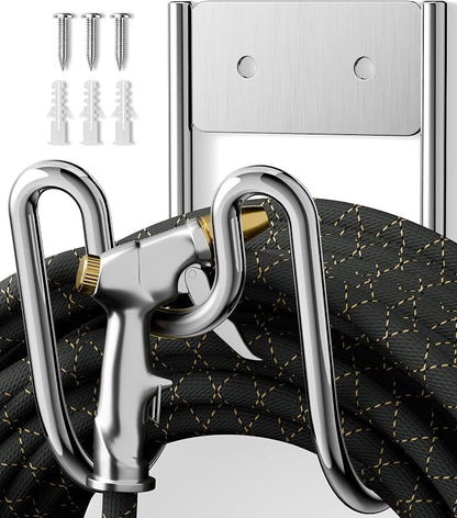 Garden Hose Holder Wall Mount by niffgaff