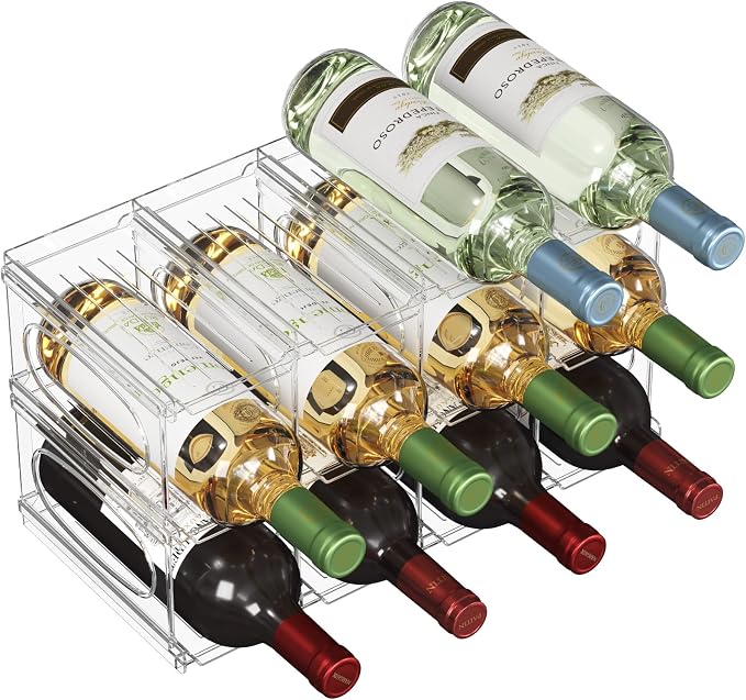 Lifewit Wine Rack for Fridge, Stackable Wine Bottle Holder by Lifewit
