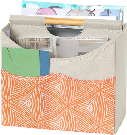 EZDeco Magazine Holder, Boho Foldable Magazine Rack Storage Basket by EZDeco