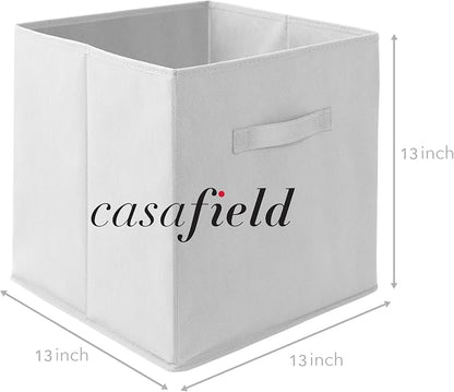 Casafield Set of 6 Collapsible Fabric Cube Storage Bins, Cubby Organizers & More - Image 7