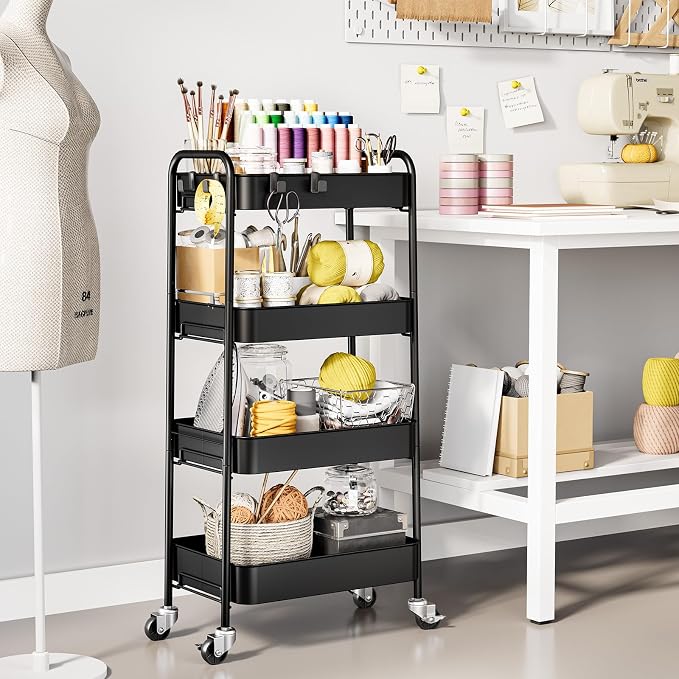 TOOLF 4-Tier Rolling Cart - Image 8