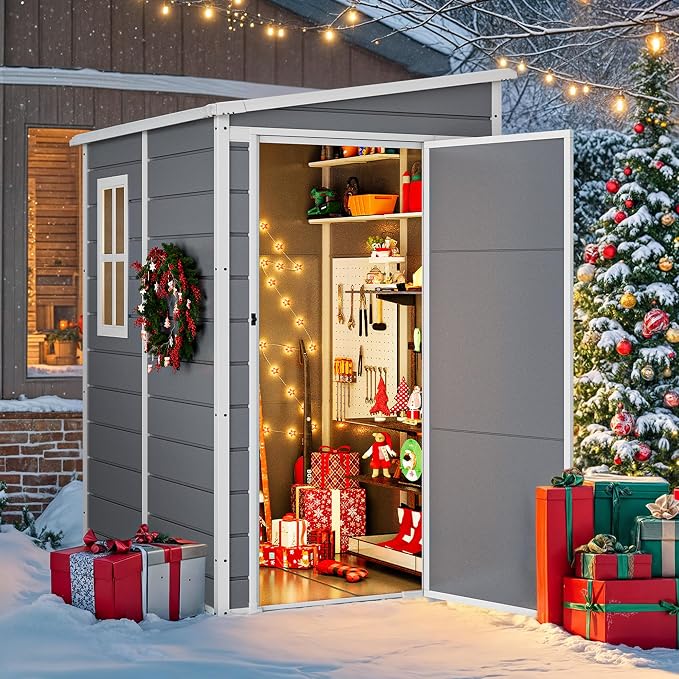 DWVO 5x4 FT Resin Storage Shed - Image 8