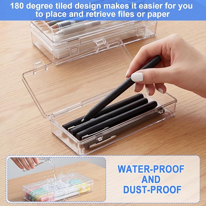 Jetec 6 Pieces Mini Plastic Clear Beads Storage Containers Box - Image 6