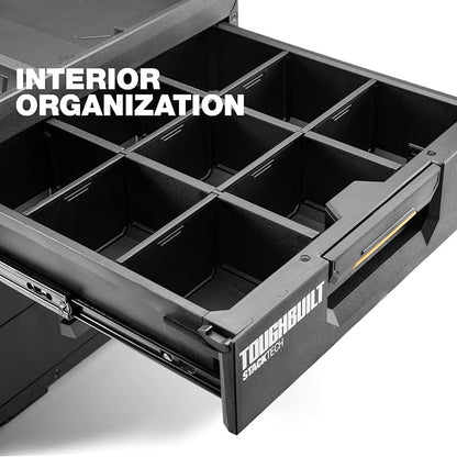 ToughBuilt StackTech XL 3 Drawer Tool Box, Heavy-Duty Portable Tools Chest - Image 9