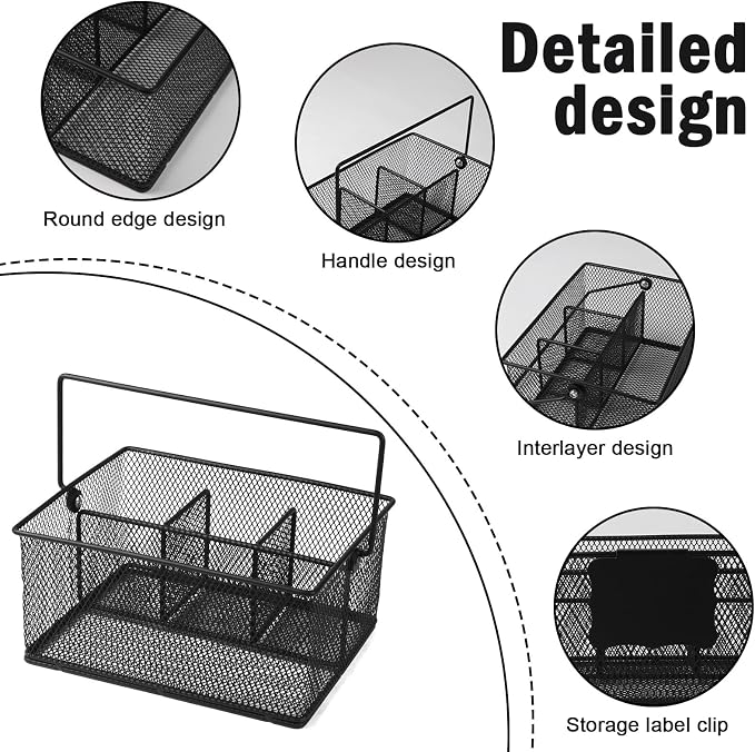 Garden Tool Basket Metal Mesh Gardening Kit Organizer Garden Hand Tools Arrange - Image 2
