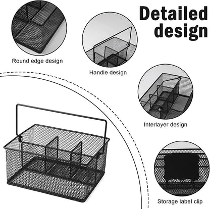 Garden Tool Basket Metal Mesh Gardening Kit Organizer Garden Hand Tools Arrange - Image 2