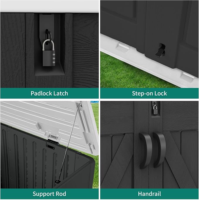 YITAHOME Outdoor Horizontal Storage Shed - Image 4