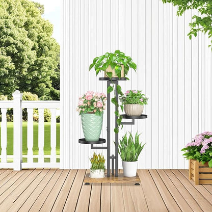 LASZOLA Black 3 Tiered Plant Stand Indoors Heavy Duty Metal Rack, Sturdy Multi - Image 8