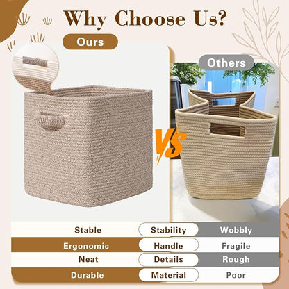 15×13 Inch Storage Cubes, 3 Pack Cube Storage Bins - Image 5