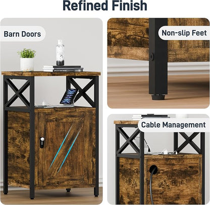 Wooden Nightstands Set of 2 - Image 7