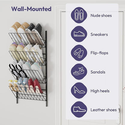 SWTYMIKI Over the Door Shoe Organizer - Image 5