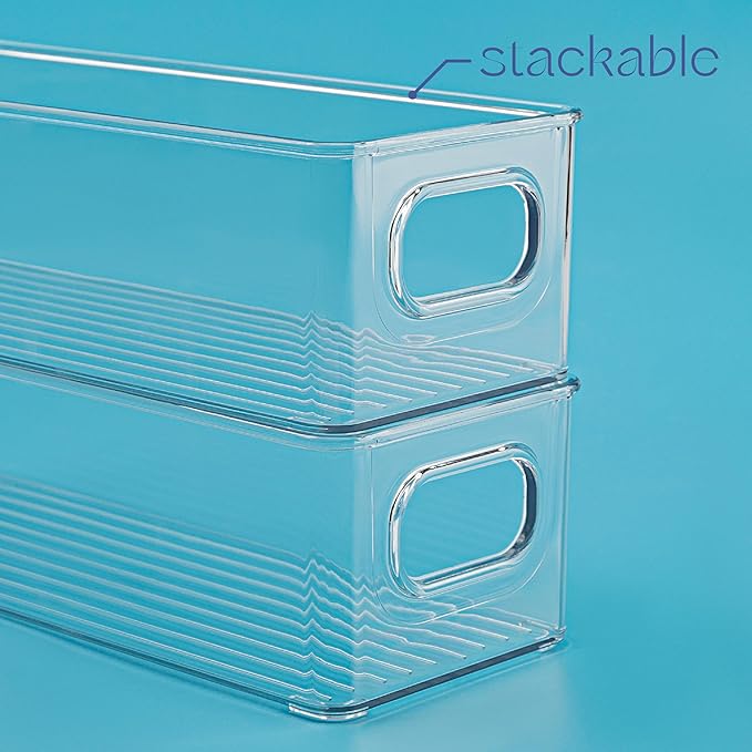 primebox Plastic Food Storage 4 Pack Clear Container Bin - Image 4