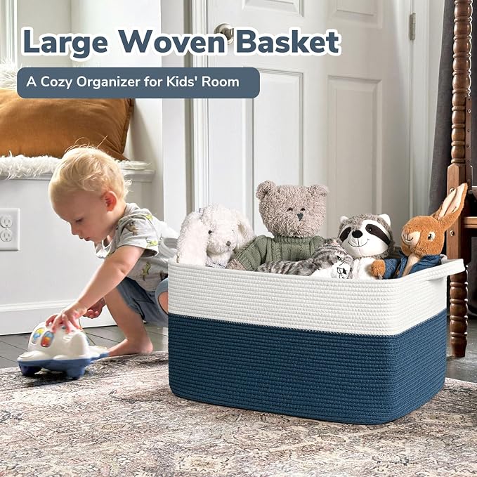Goodpick Large Storage Baskets for Organizing, Woven Baskets for Storage - Image 2