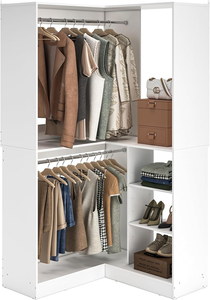 Unikito Corner Closet System, 36 Inch Large Freestanding Closet Organizer System by Unikito