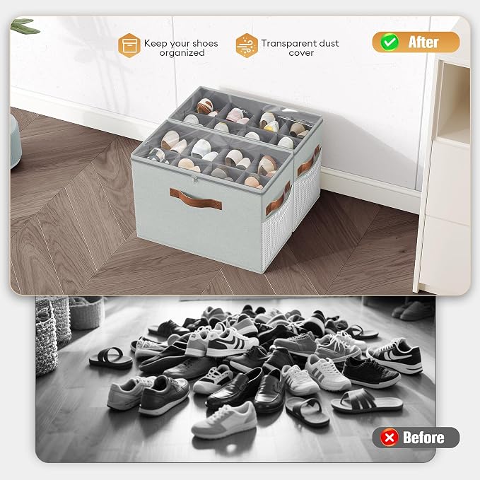 Budding Joy 2 Pack Shoe Organizer - Image 2