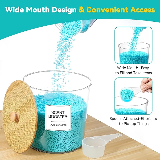 Laundry Pods Container & Dryer Sheet Holder, Laundry Room Organization and - Image 4
