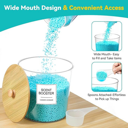 Laundry Pods Container & Dryer Sheet Holder, Laundry Room Organization and - Image 4