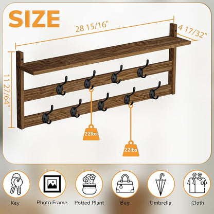 AMBIRD Coat Rack Wall Mount - Image 3