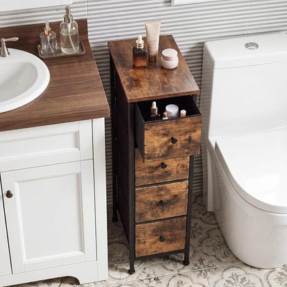Fixwal Narrow Storage Cabinet, Narrow Nightstand Dresser - Image 3