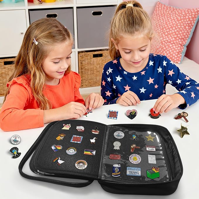 FR Multi-Function Enamel Pin Display Book, Detachable Binder Pin Bag - Image 6