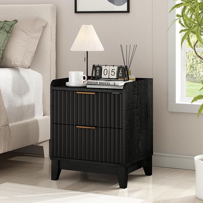 Wnutrees Fluted Nightstand - Image 2