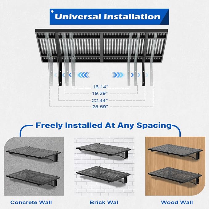 EROMMY 2-Pack 2x3ft Garage Shelving - Image 6