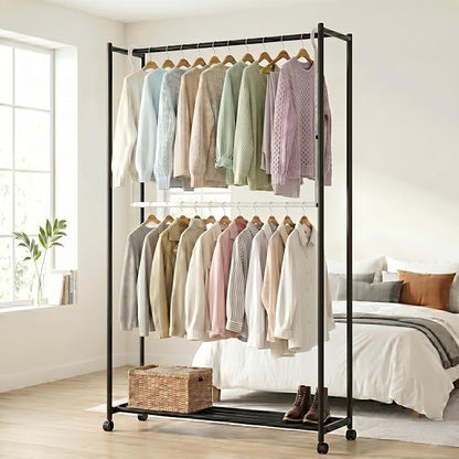 OPKING Double Hanging Closet Rod Extenders Adjustable Width & Height White | - Image 7