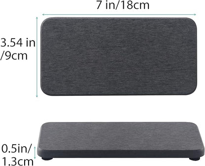 2 Pcs Water Absorbing Stone Trays, Kitchen/Bathroom Sink Soap Dish, Diatomite - Image 3