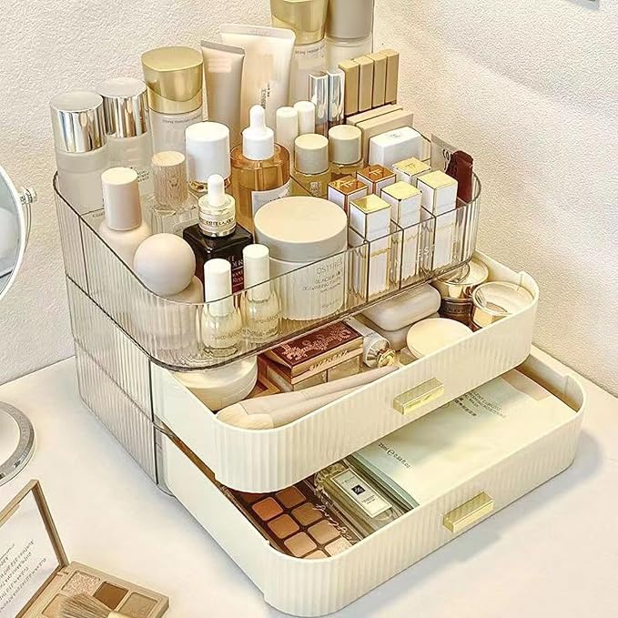 MIUOPUR Stackable Makeup Organizer Drawers, Bathroom Vanity Organizers and - Image 6