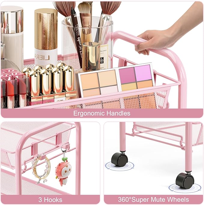 TOOLF 4 Tier Rolling Utility Cart - Image 5