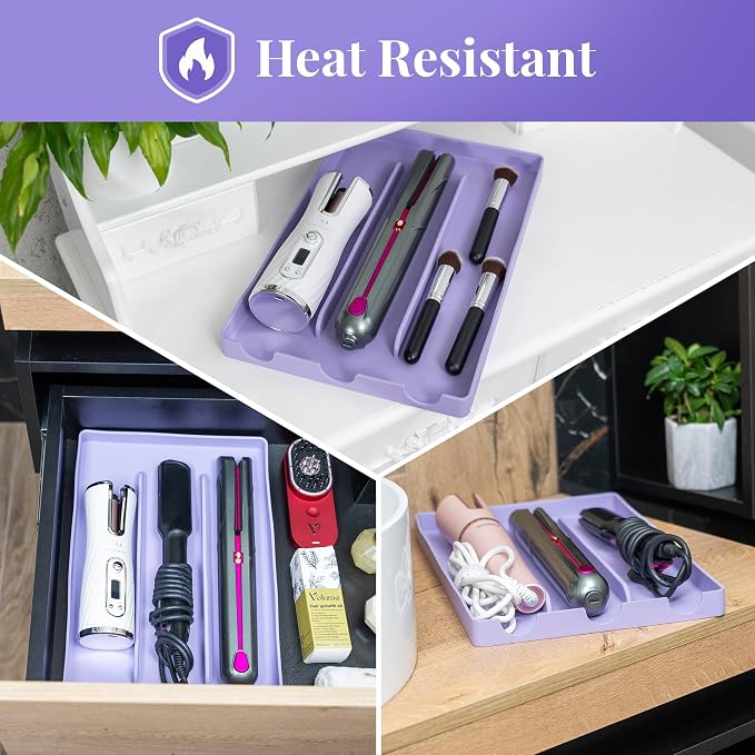Silicone Hair Tool Organizer – Heat-Resistant Mat & Holder - Image 8